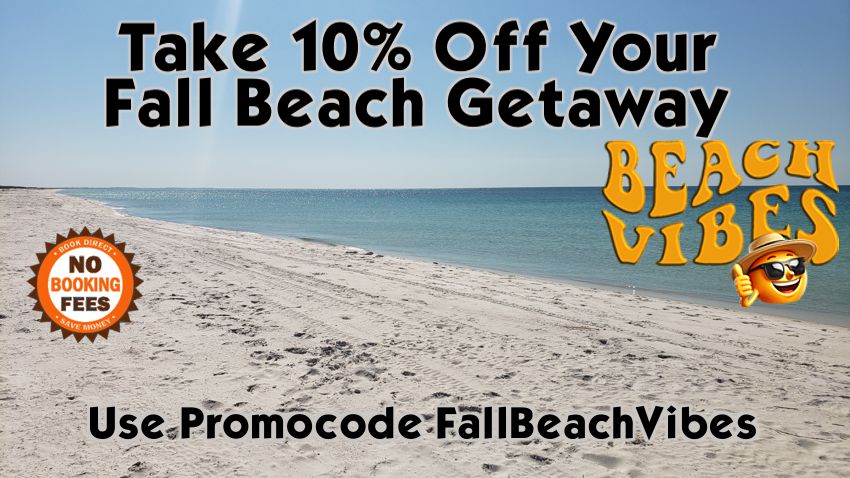 Take 10% off your Fall Beach Getaway